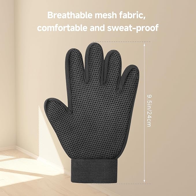 Pet Hair Removal Glove for Dogs & Cats, Bathing and Washing, Safe for - Image 5