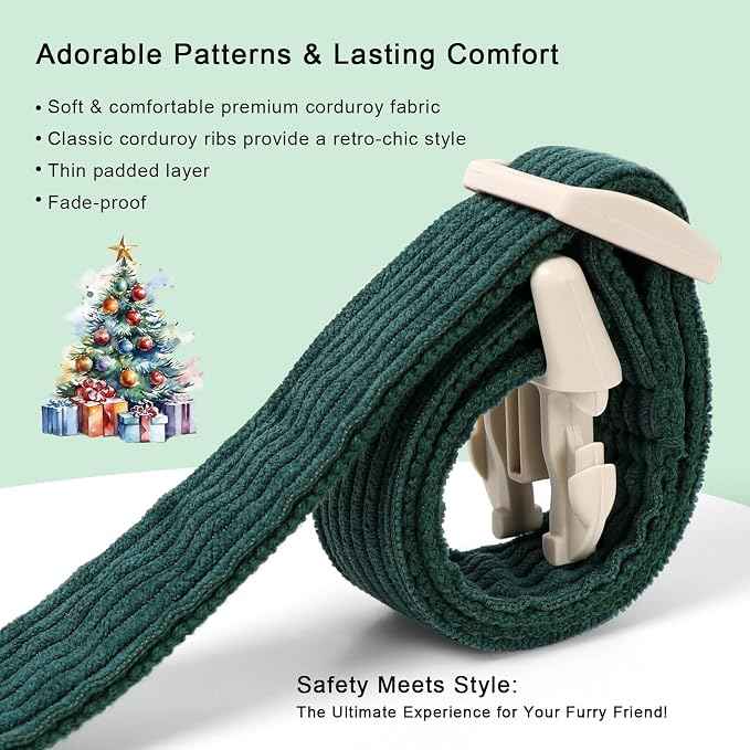 Cute Corduroy Dog Collar