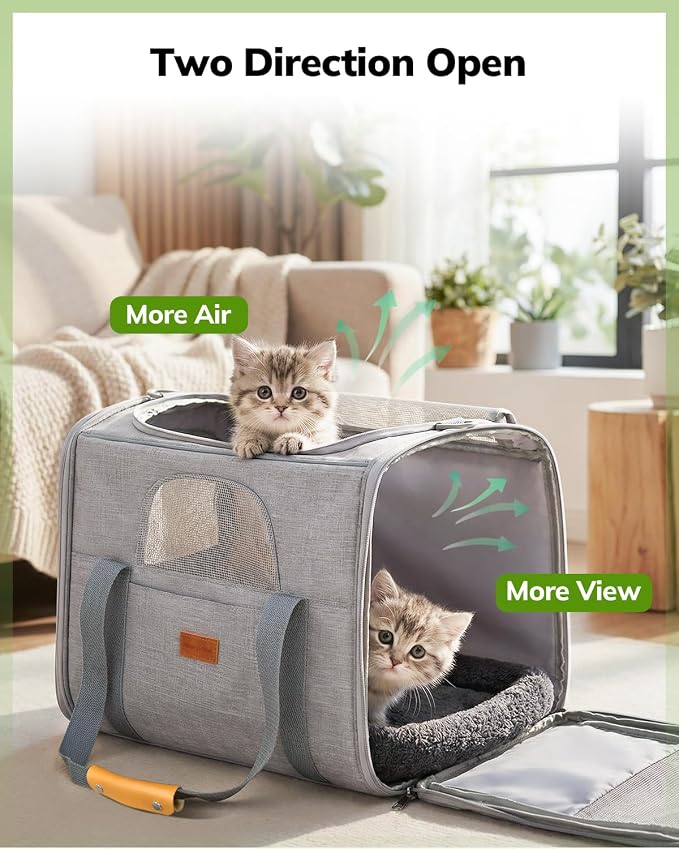 Morpilot Pet Travel Carrier Bag, Soft-Sided Dog Carrier Cat Carrier Pet Carrier - Image 7