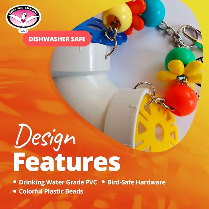 Super Bird Creations SB751 PVC Forager Bird Toy, Medium/Large Bird Size - Image 5