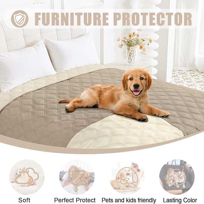Smiry Waterproof Dog Bed Cover Blanket 40x50, Soft Reversible Pet Blanket - Image 8