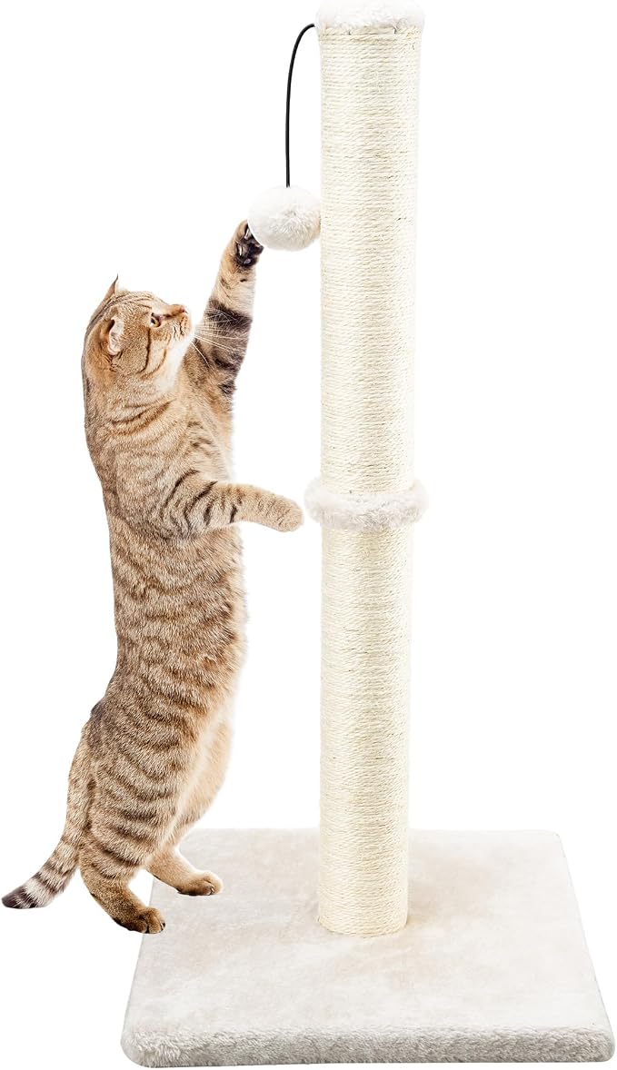Dimaka 29" Height Tall Cat Scratching Post, Claw Scratcher by DIMAKA