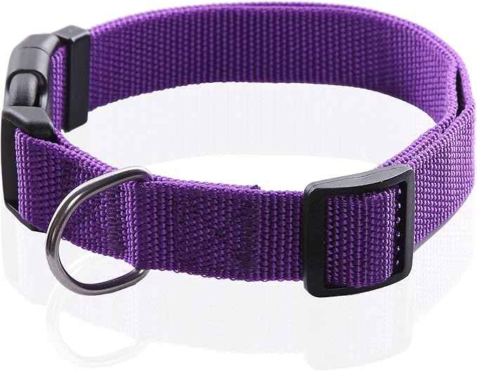 Adjustable Nylon Dog Collar, pet Collar 1 Inch 3/4 Inch 5/8 Inch Wide,