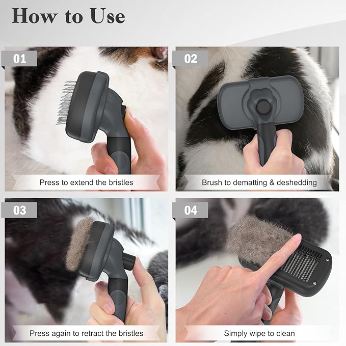 Swihauk Self Cleaning Slicker Brush - Image 7