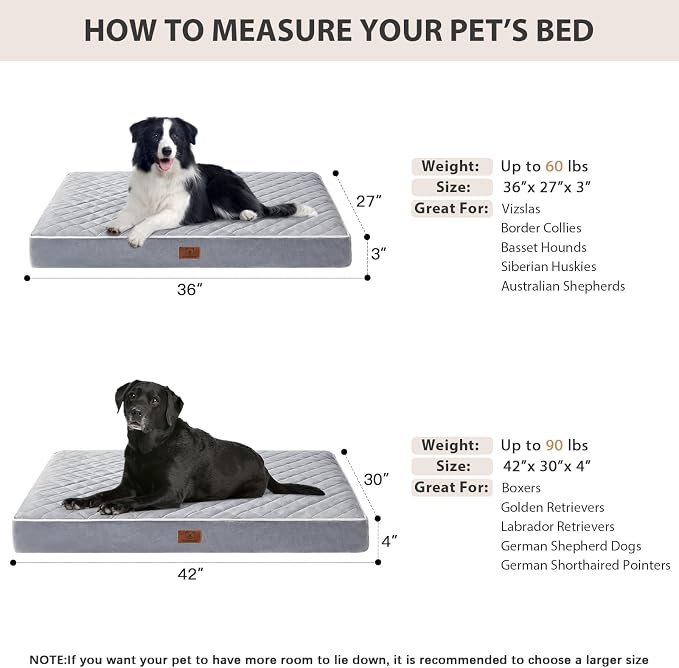 WNPETHOME Orthopedic XL Dog Beds Large Sized Dog, Waterproof Extra Large Dogs - Image 5