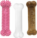 Nylabone Puppy Chew Toys & Natural Treat Triple Pack, Puppy Enrichment Teething by Nylabone