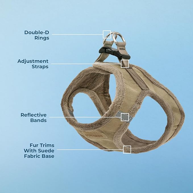 Voyager Step-In Plush Dog Harness – Soft Plush, Step In Vest Harness - Image 3