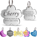 Anavia Personalized Pet ID Tags, Stainless Steel Glossy Laser Engraved Dog Cat by Anavia
