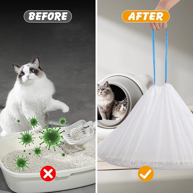 120 Pack Cat Litter Bags Compatible - Image 5