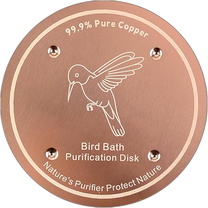 1 Pcs Copper Disc for Bird Bath | 99.99% Pure Copper Plate & Birdbath Disk | by Unknown