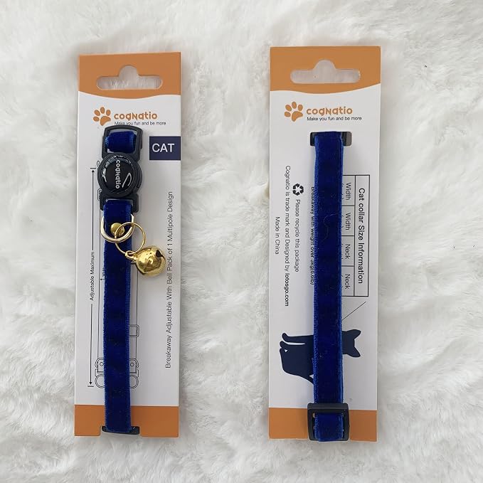 Safety Quick Release Cat Collars, Double Velvet - Image 2