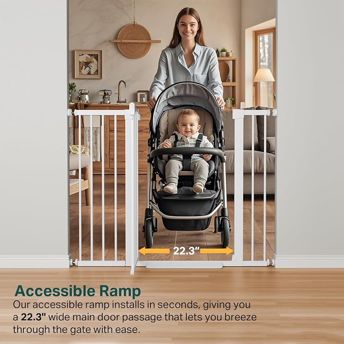Cumbor 36" Extra Tall Baby Gate - Image 9