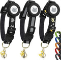 Cat Collar with AirTag Holders, Reflective Breakaway Safety Collars, Bells and by BemixPets