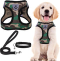PUPTECK Adjustable Dog Harness Collar and Leash Set Step in No Pull Pet Harness by PUPTECK
