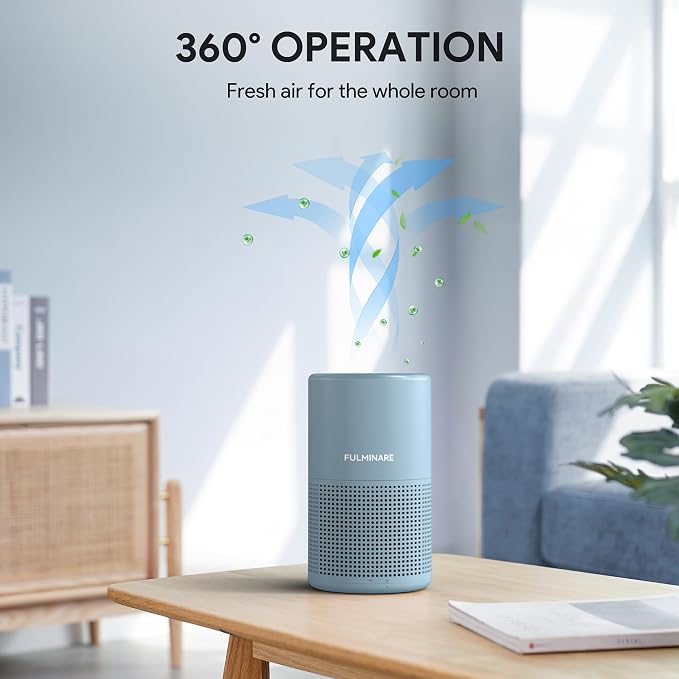 FULMINARE Air Purifiers for Home Bedroom H13 HEPA Air Purifier, 3 Speeds - Image 4