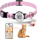 Personalized Cat Collar with Name TAG, Adjustable Tough Nylon Cat ID Collars by Taghelp