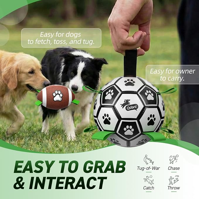 QDAN Dog Soccer Ball Football Set - Image 6