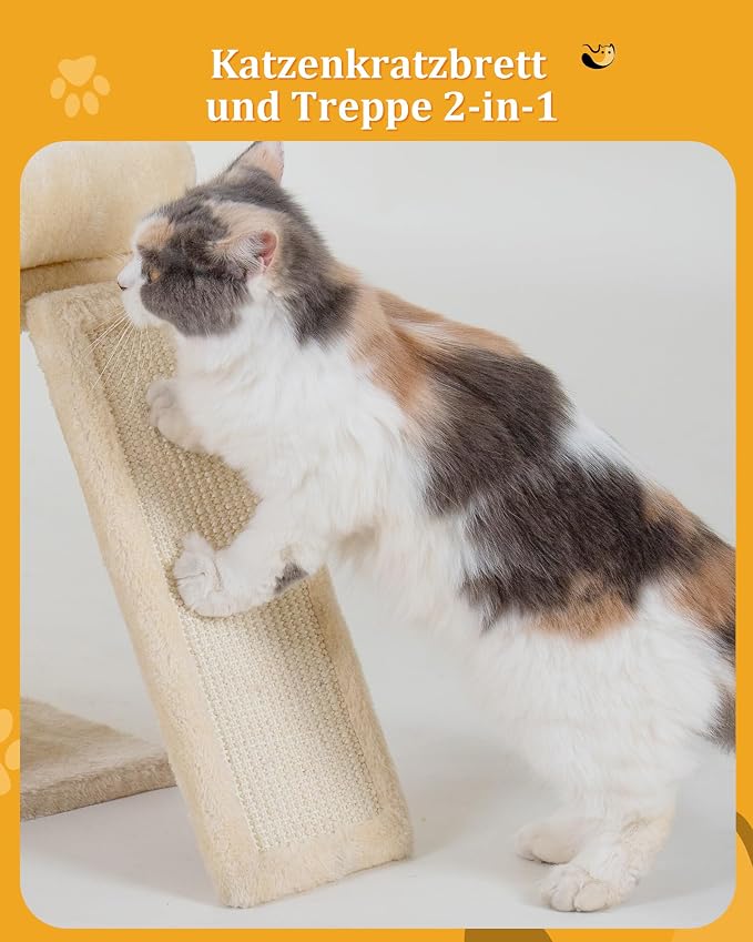 14in Cat Tree Tower with Large Perch, 20 * 16.5 Inch Top Bed - Image 4