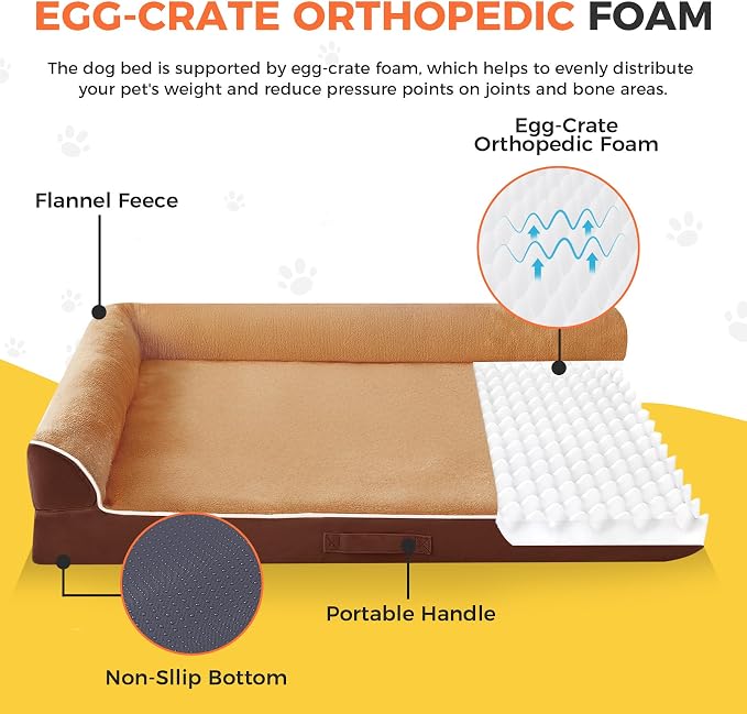 Dog Bed Large Sized Dogs, XL Orthopedic Dog Bed - Image 2