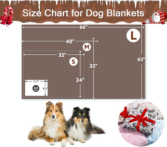 Stuffed Large Brown Premium Soft Dog Blanket, - Image 5