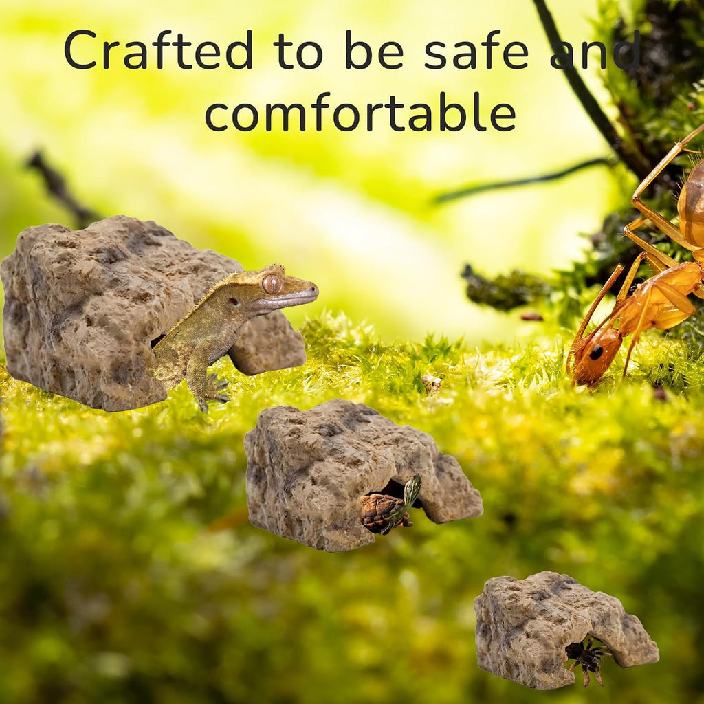 Small Resin Reptile Hide for Leopard Gecko - GlobalHabitat Supply