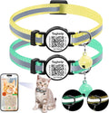 Smart QR Code Cat Collar 2-Pack, Breakaway Reflective Collar by Taghelp