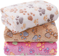 LINENLUX 1 Pack 3 Blankets Super Soft Fluffy Premium Fleece Dog Blankets by LINENLUX
