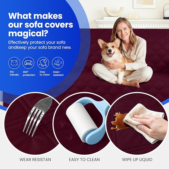 Waterproof Dog Blanket, Non-Slip Soft Pet Bed Cover, Couch Cover - Image 6