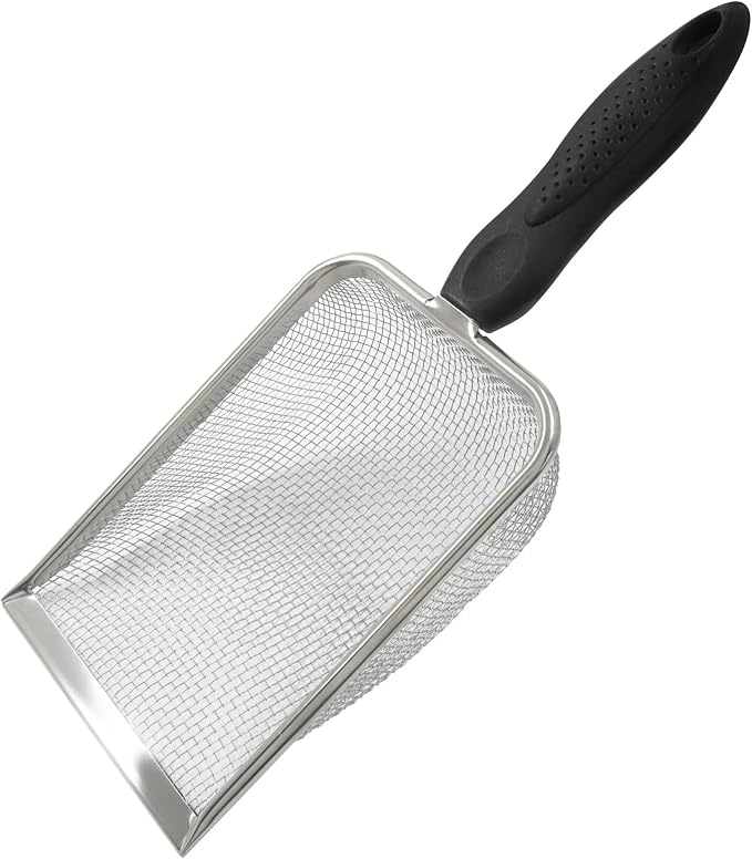 Murtenze Stainless Steel Cat Litter Scoop, Non-Stick Coated Metal Fine Sand by Murtenze