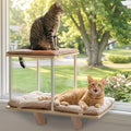 PETSFIT Cat Window Perch, Dual-Level Hammock by Petsfit