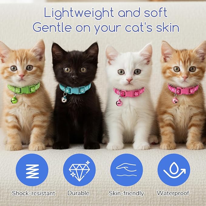 Breakaway Cat Collars with Bells, Mixed Colors - Image 6
