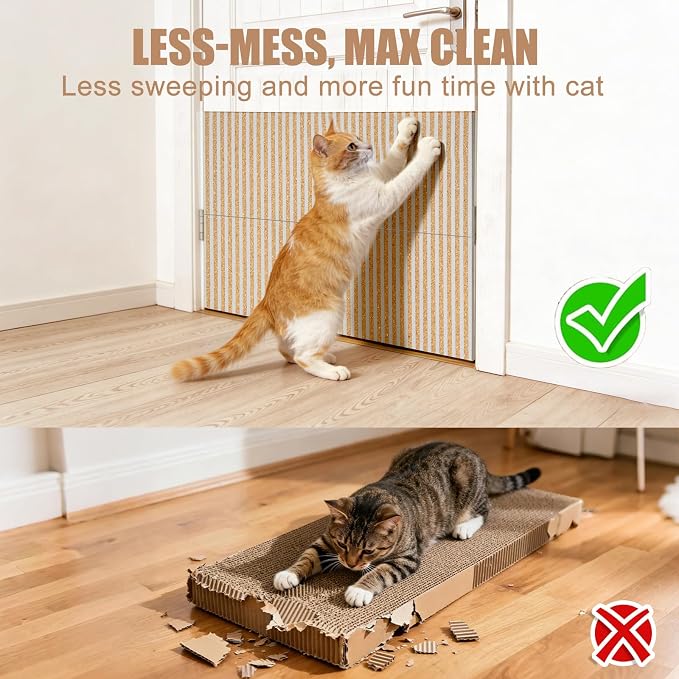 Natural Cork-Cat Scratch mat Upgraded-Cat Scratch Pad Rug-cat Couch - Image 5