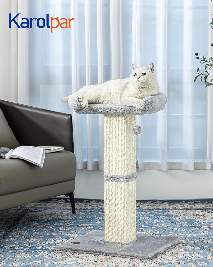 32" Cat Scratching Post for Indoor Cats, Sisal Cat Scratcher - Image 2