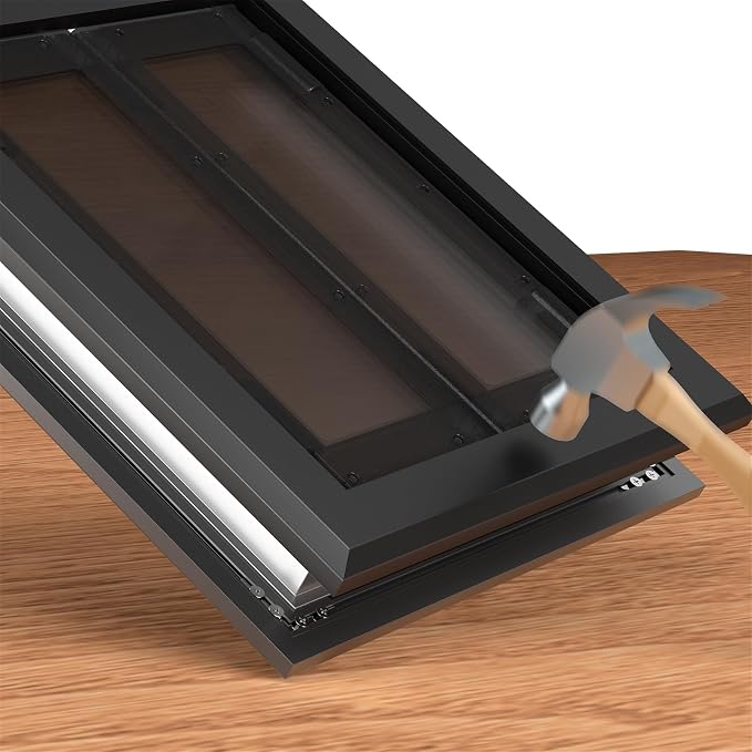 【PATAPLUS】 Aluminum French Large Dog Door, Strong Double Magnetic Flaps - Image 3