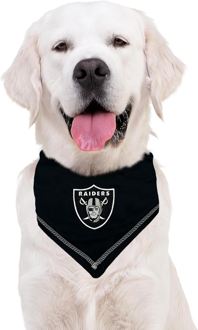 Pets First NFL Las Vegas Raiders TIE Bandana, Small/Medium. Dog Bandana Scarf - Image 4
