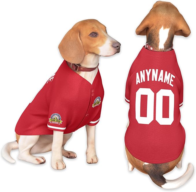 Custom Dog Baseball Jersey by KXK