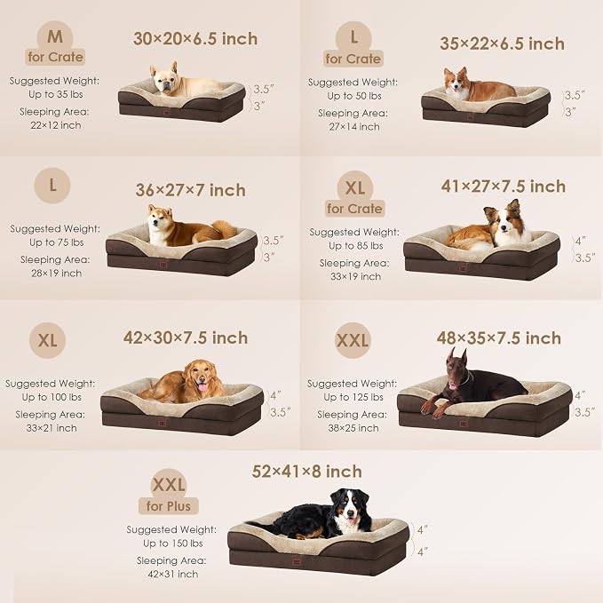 EHEYCIGA Orthopedic XXL Dog Bed - Image 5