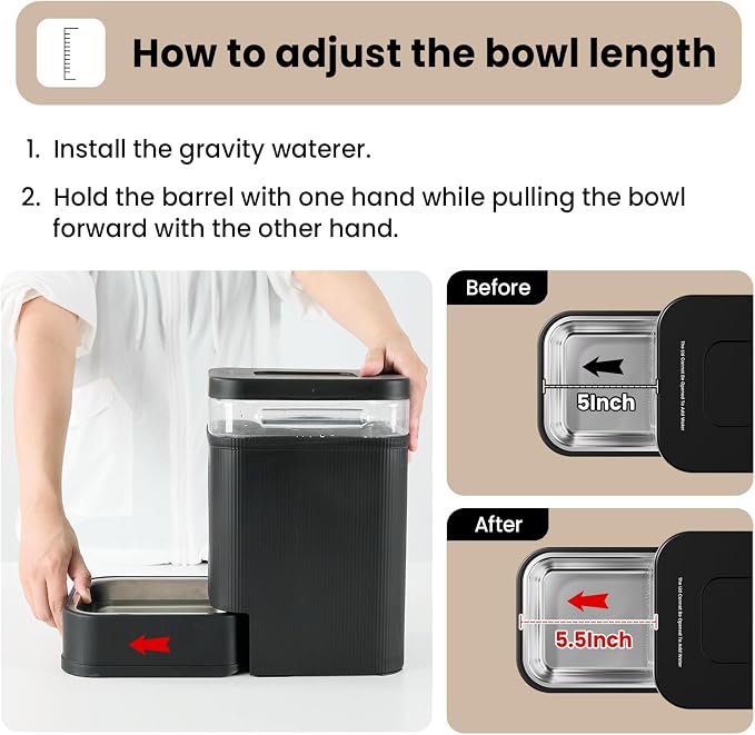 Gardner Pet Automatic Dog Water Dispenser Gravity Waterer - Image 5