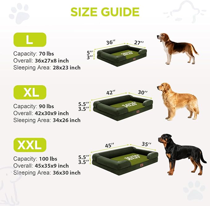 Extra Large Dog Bed, Orthopedic XL Washable Bed - Image 4