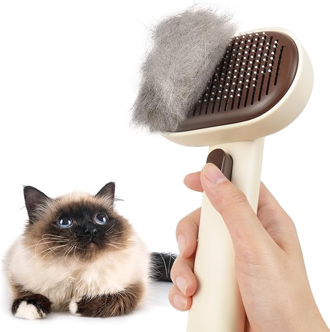 Aumuca Cat Brushes for Indoor Cats Dog Hair Brush for Shedding Long or Short by aumuca