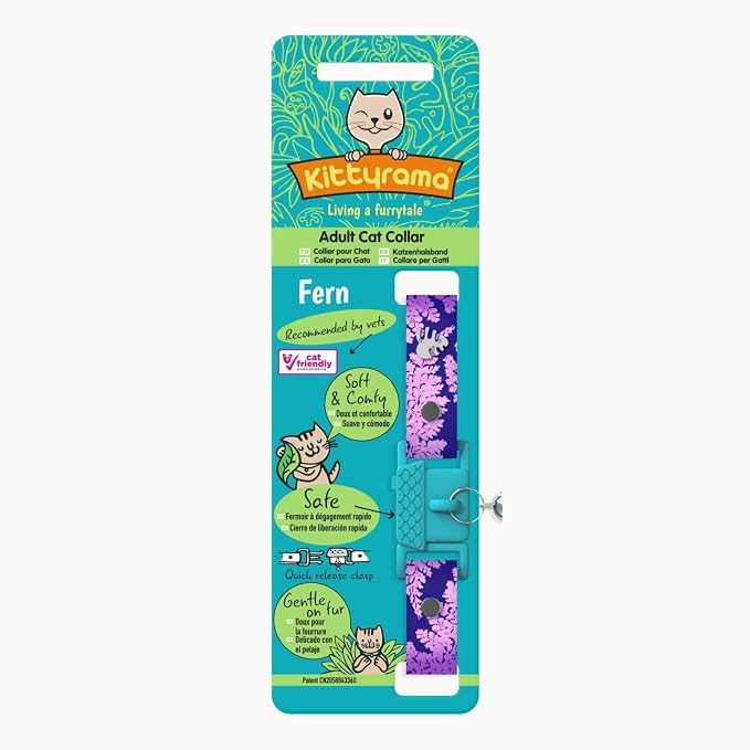 Kittyrama Botanicals Fern Cat Collar. Award Winning. Hypoallergenic, Quick - Image 6