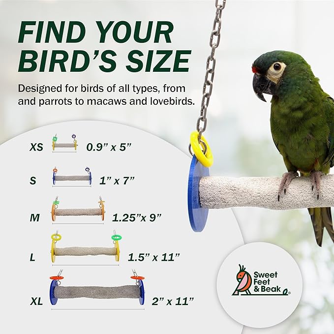 Sweet Feet and Beak Roll Bird Swing - Image 3