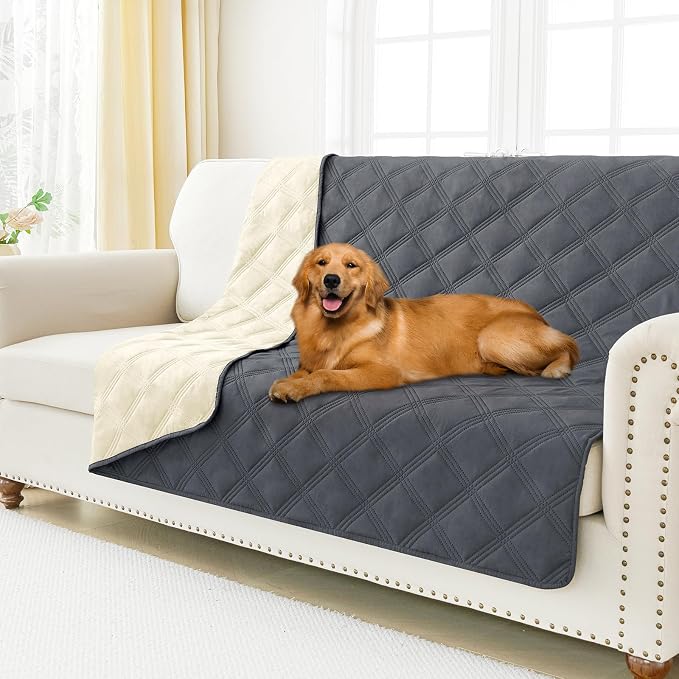 Smiry Waterproof Dog Bed Cover Blanket 68x82, Soft Reversible Pet Blanket by Smiry
