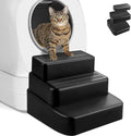 Adjustable 3 Steps Litter Box Ramp, Litter Box Step by Bartuke