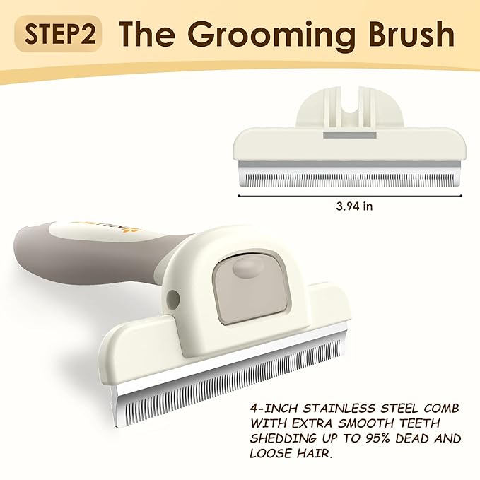 Professional Deshedding Dog Brush Grooming Kits, - Image 5