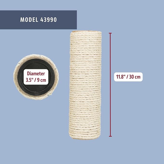 TRIXIE Replacement Sisal Post for Cat Scratching Posts, Backup Scratcher for - Image 3