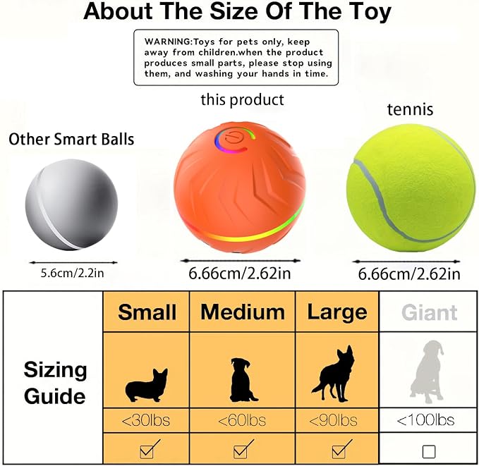 2026 T01 Interactive Dog Toys Dog Ball, Automatic Rolling and Bouncing Moving - Image 5