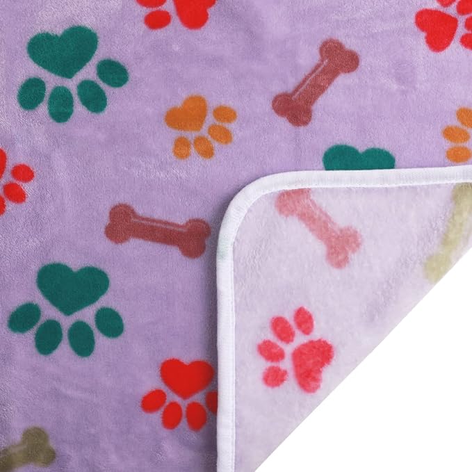 Luciphia 1 Pack 6 Dog Blankets Cat Soft Fluffy Fleece Pet Blanket Warm Cute - Image 6