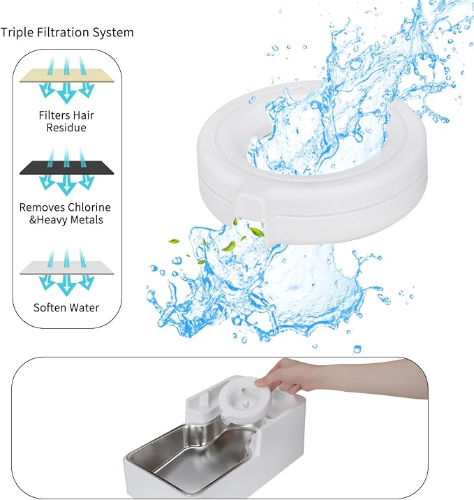 Automatic Pet Water Dispenser: 9L Gravity-Fed Stainless Steel Bowl - Image 6