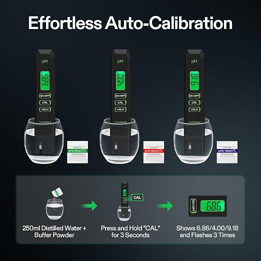 VIVOSUN Digital pH Meter, 0.01pH High Accuracy Pen Type pH Tester - Image 5